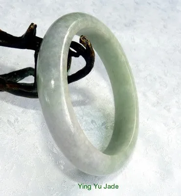 Earthy Genuine Jadeite Burmese Jade Bangle Bracelet 56.5mm (BB2828)