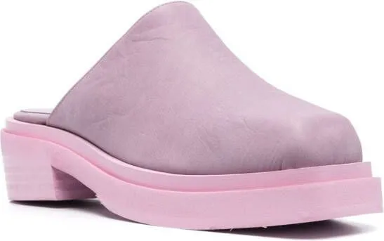 Eckhaus Latta Zoe 55mm leather mules Pink