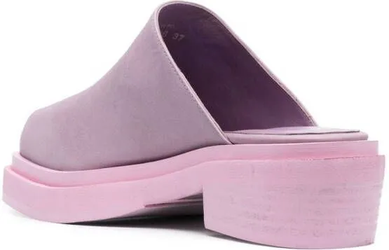 Eckhaus Latta Zoe 55mm leather mules Pink