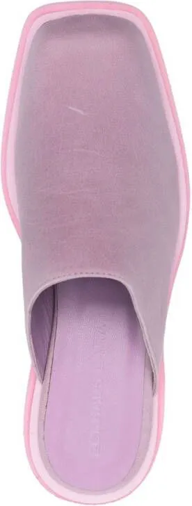 Eckhaus Latta Zoe 55mm leather mules Pink