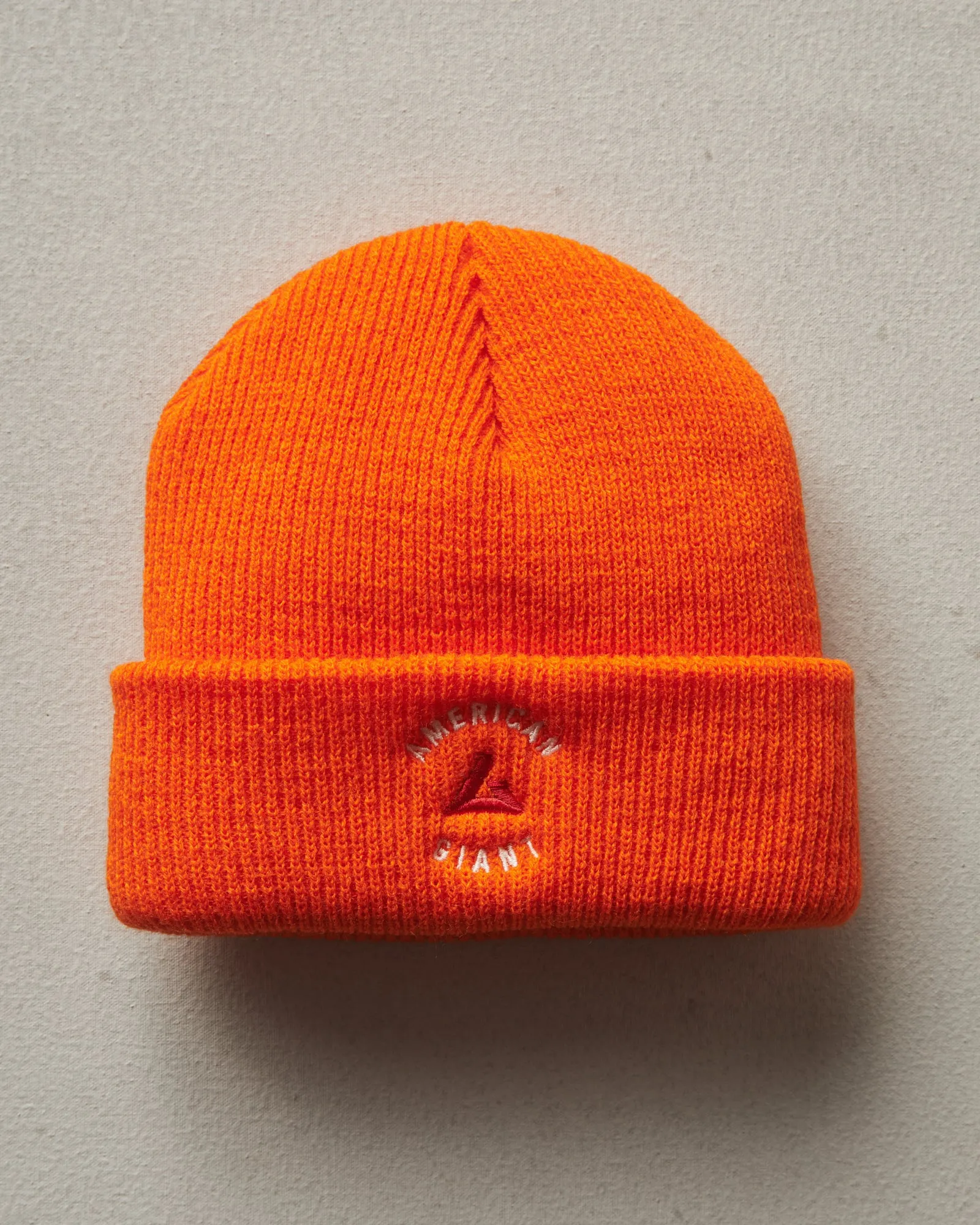 Embroidered Beanie - Athletic Orange