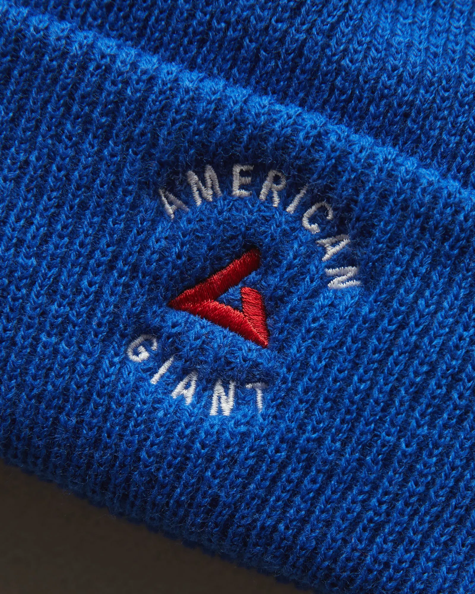 Embroidered Beanie - Royal Blue