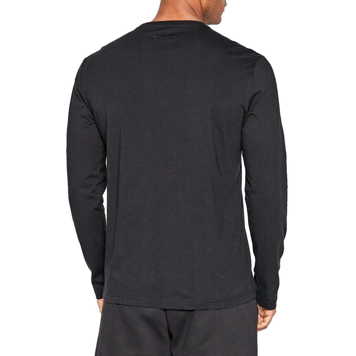 EMPORIO ARMANI  |Crew Neck Long Sleeves Cotton Long Sleeve T-shirt Logo