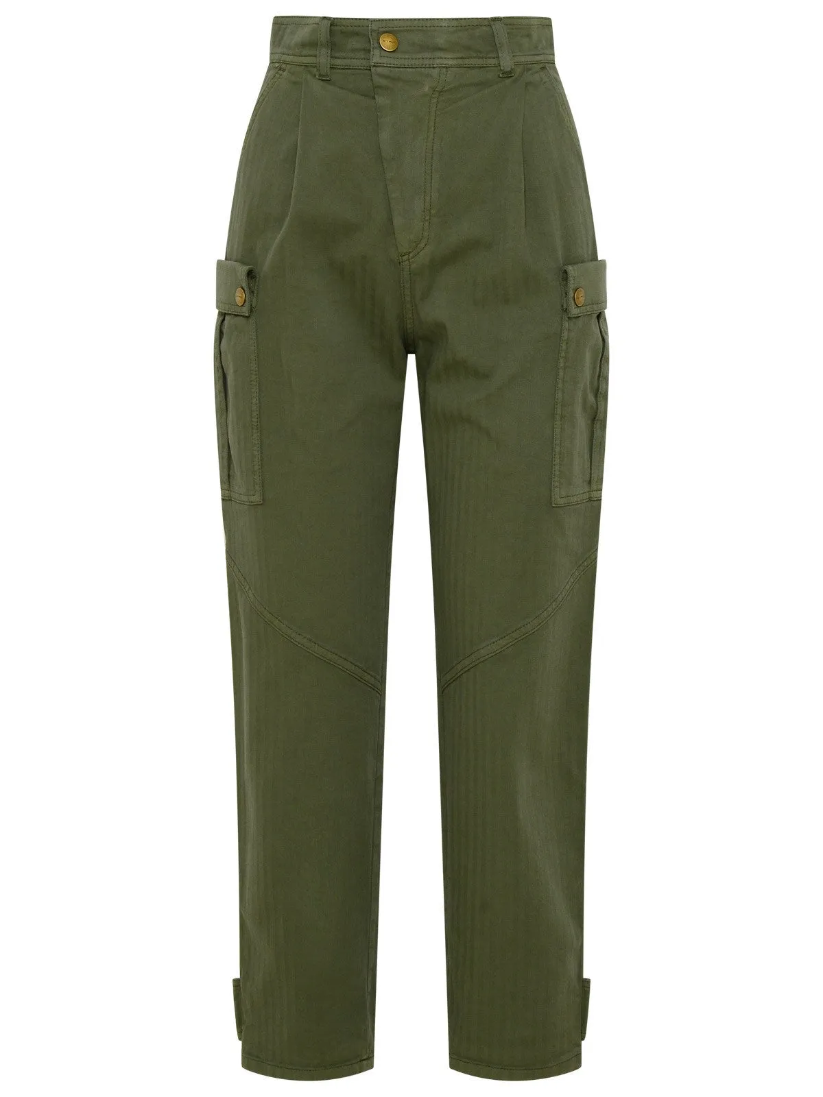 Etro High-Waist Cropped Cargo Trousers