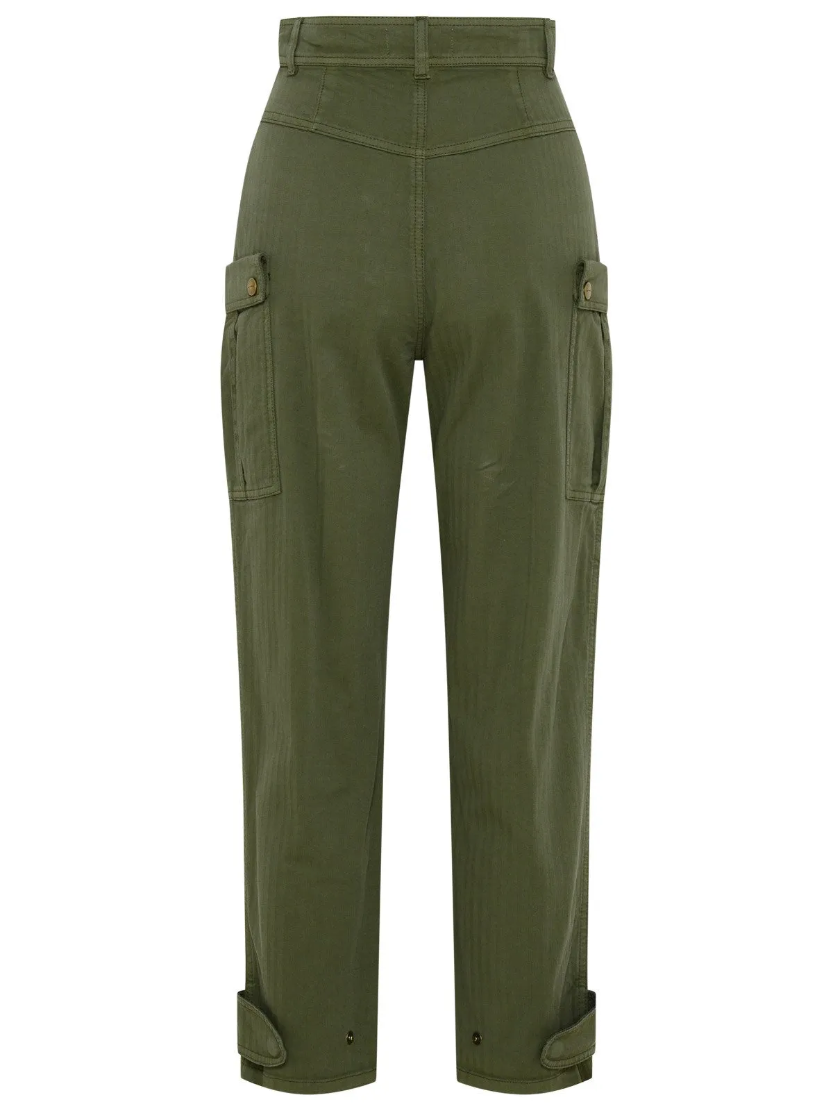 Etro High-Waist Cropped Cargo Trousers