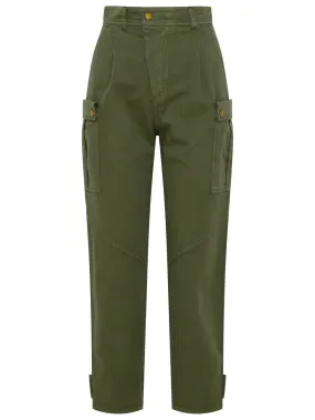 Etro High-Waist Cropped Cargo Trousers