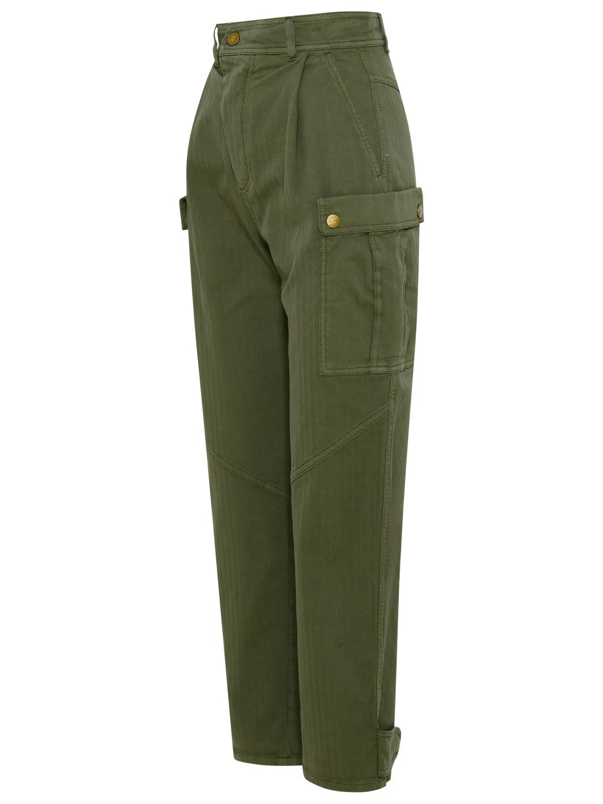 Etro High-Waist Cropped Cargo Trousers