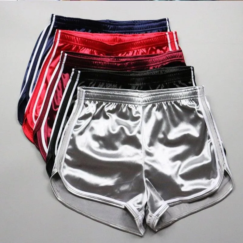 Experience Ultimate Comfort and Style with Silk Slim Short Surfwear Hot pants Elastic Waist Streetwear