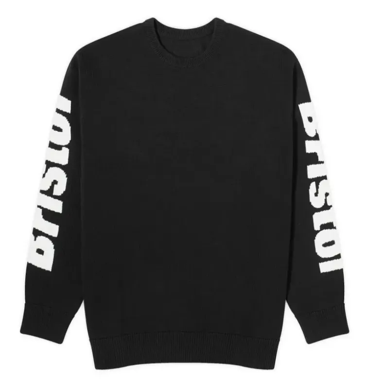 F.C.Real Bristol  |Crew Neck Pullovers Street Style Long Sleeves Plain Cotton