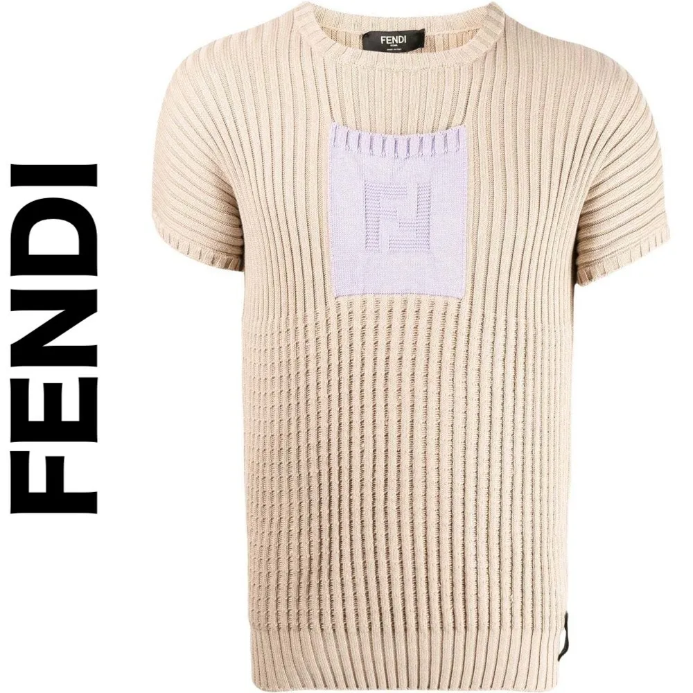 FENDI  |Crew Neck Pullovers Unisex Cashmere Street Style Cotton