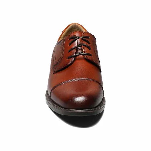 Florsheim Midtown Cognac Leather Cap Toe Oxfords