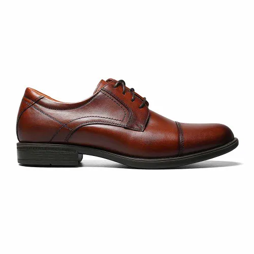 Florsheim Midtown Cognac Leather Cap Toe Oxfords