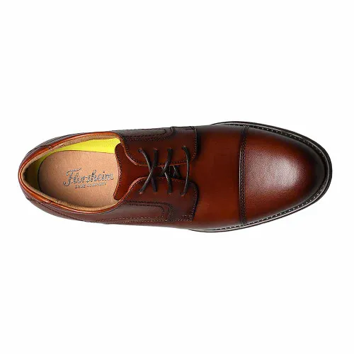 Florsheim Midtown Cognac Leather Cap Toe Oxfords