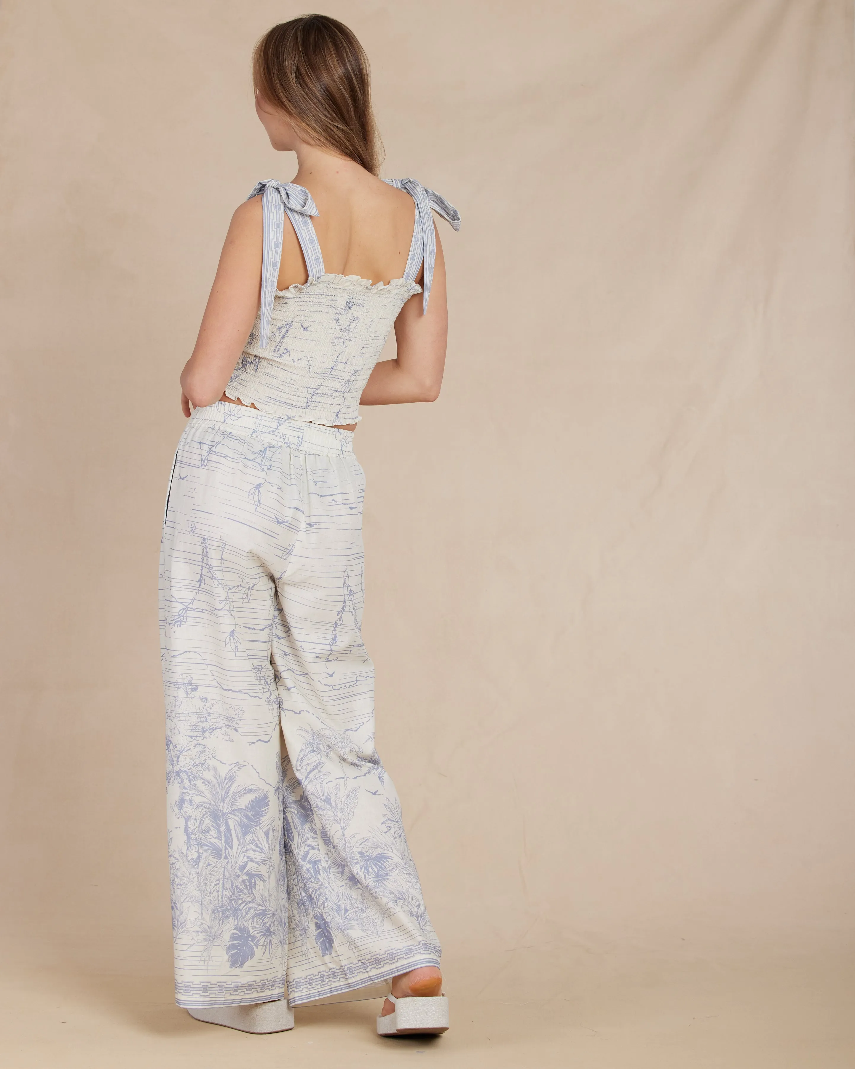 Fresco Linen Drawstring Pant