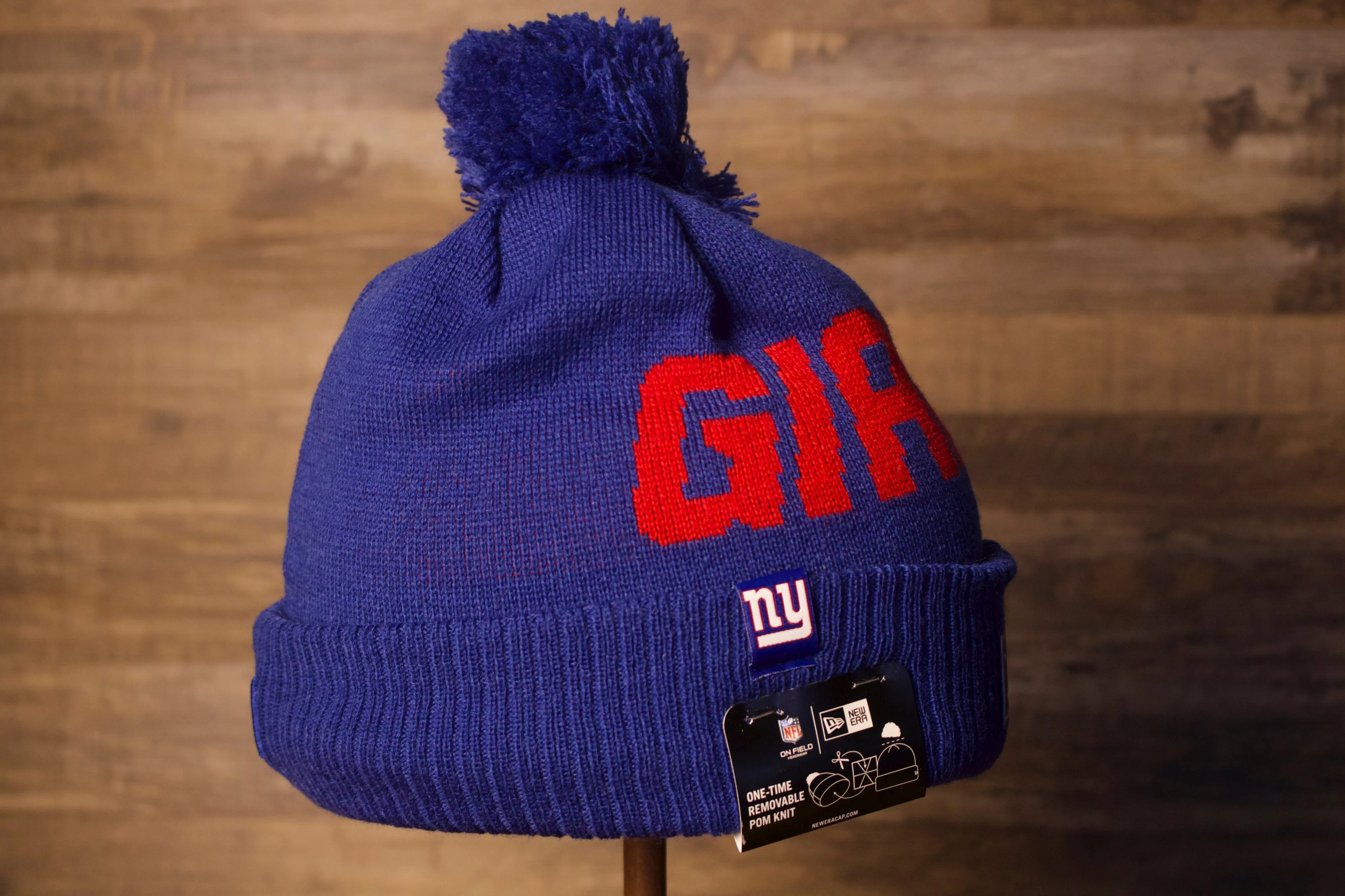 Giants Beanie | New York Giants 2019 On-Field Beanie | Giants Blue Winter Hat