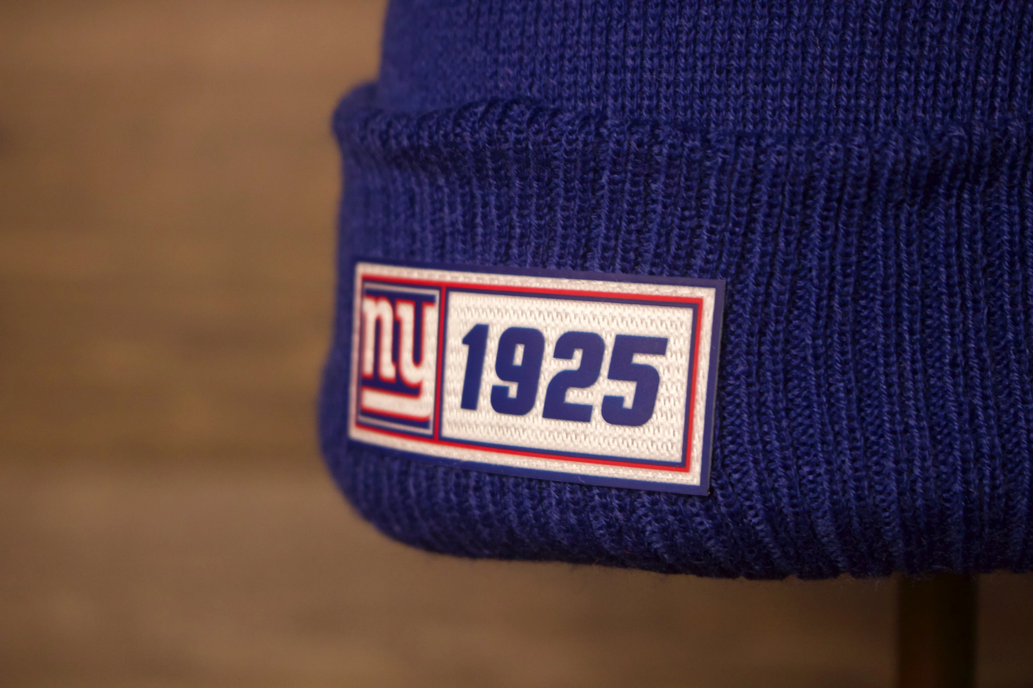 Giants Beanie | New York Giants 2019 On-Field Beanie | Giants Blue Winter Hat