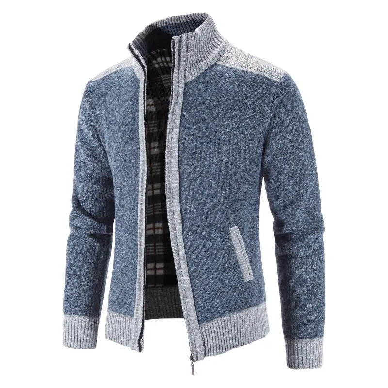 Gilet / cardigan tricoté à col montant pour homme Favocent - 21920SF