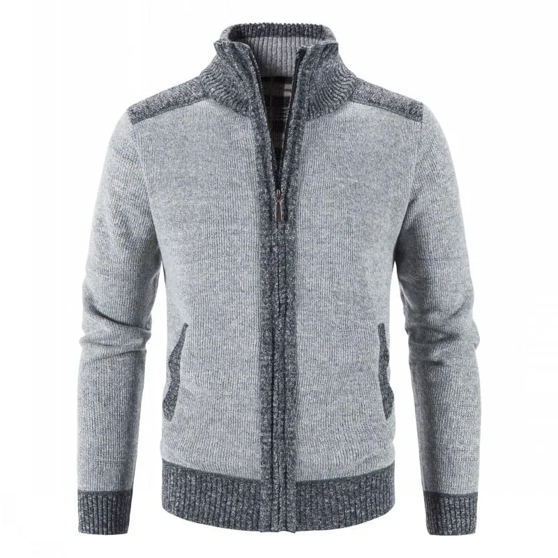 Gilet / cardigan tricoté à col montant pour homme Favocent - 21920SF