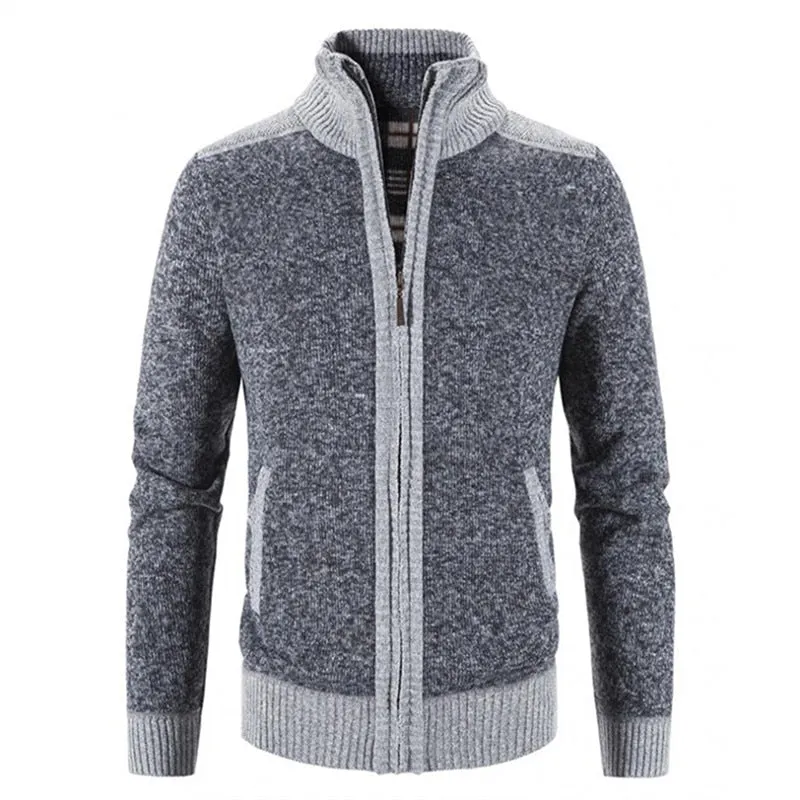 Gilet / cardigan tricoté à col montant pour homme Favocent - 21920SF