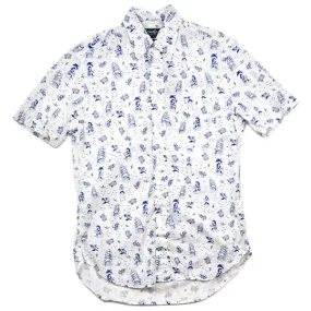 Gitman Vintage - Good Luck Short-Sleeve Shirt - White