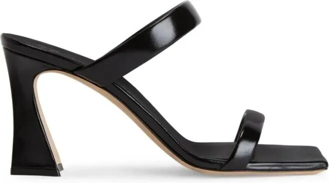 Giuseppe Zanotti Flaminia 85mm leather mules Black