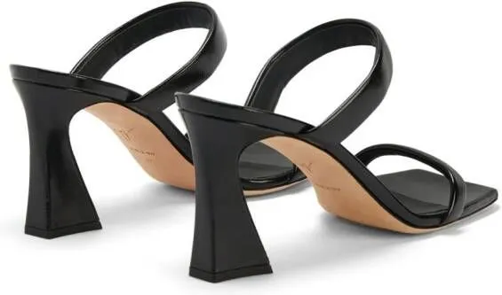 Giuseppe Zanotti Flaminia 85mm leather mules Black