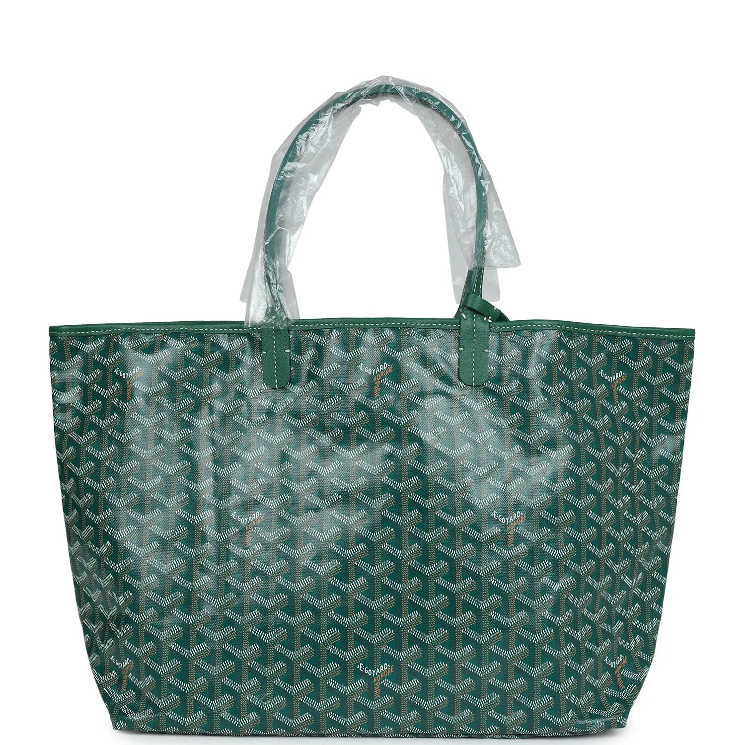 Goyard Goyardine Green St. Louis PM Tote Bag Palladium Hardware