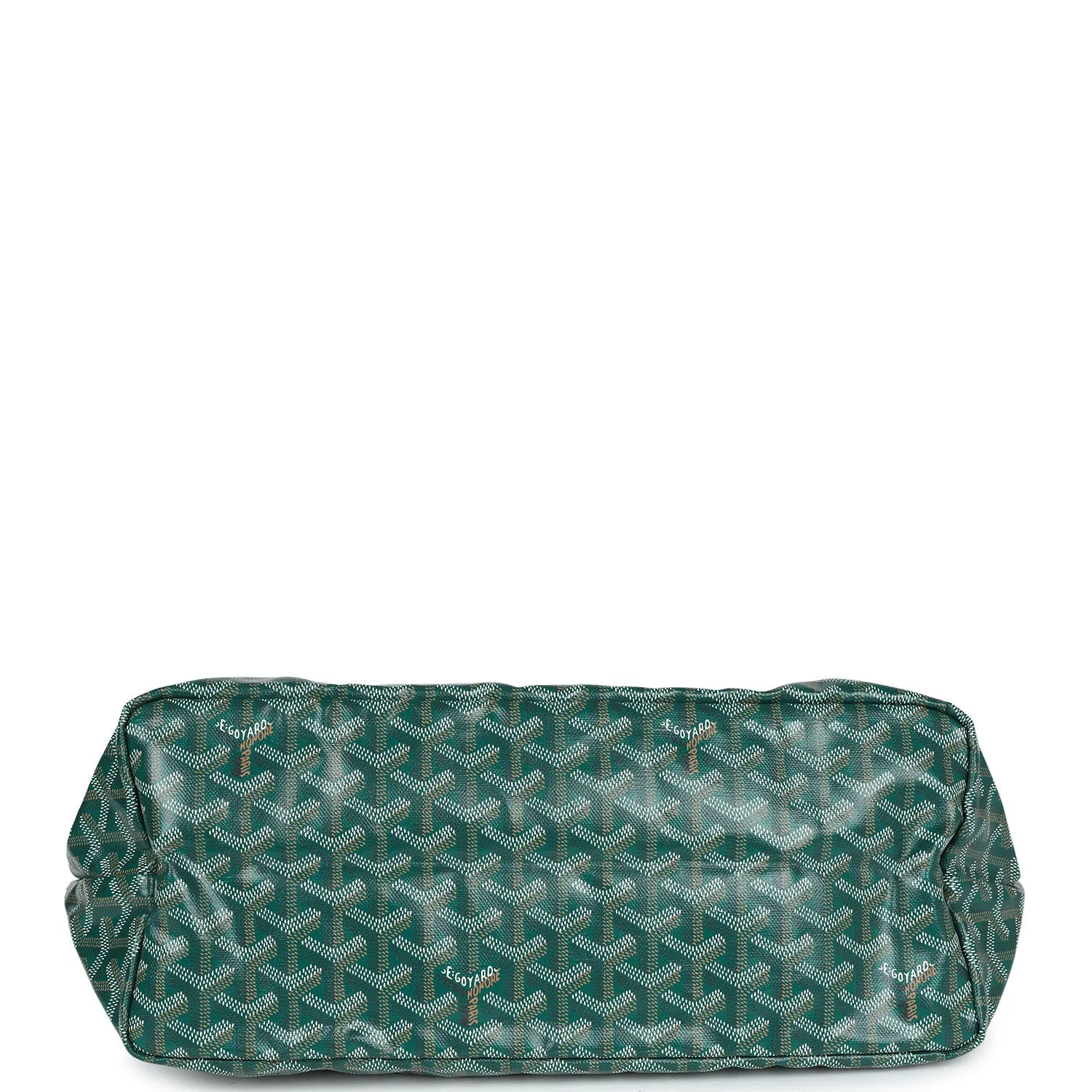 Goyard Goyardine Green St. Louis PM Tote Bag Palladium Hardware