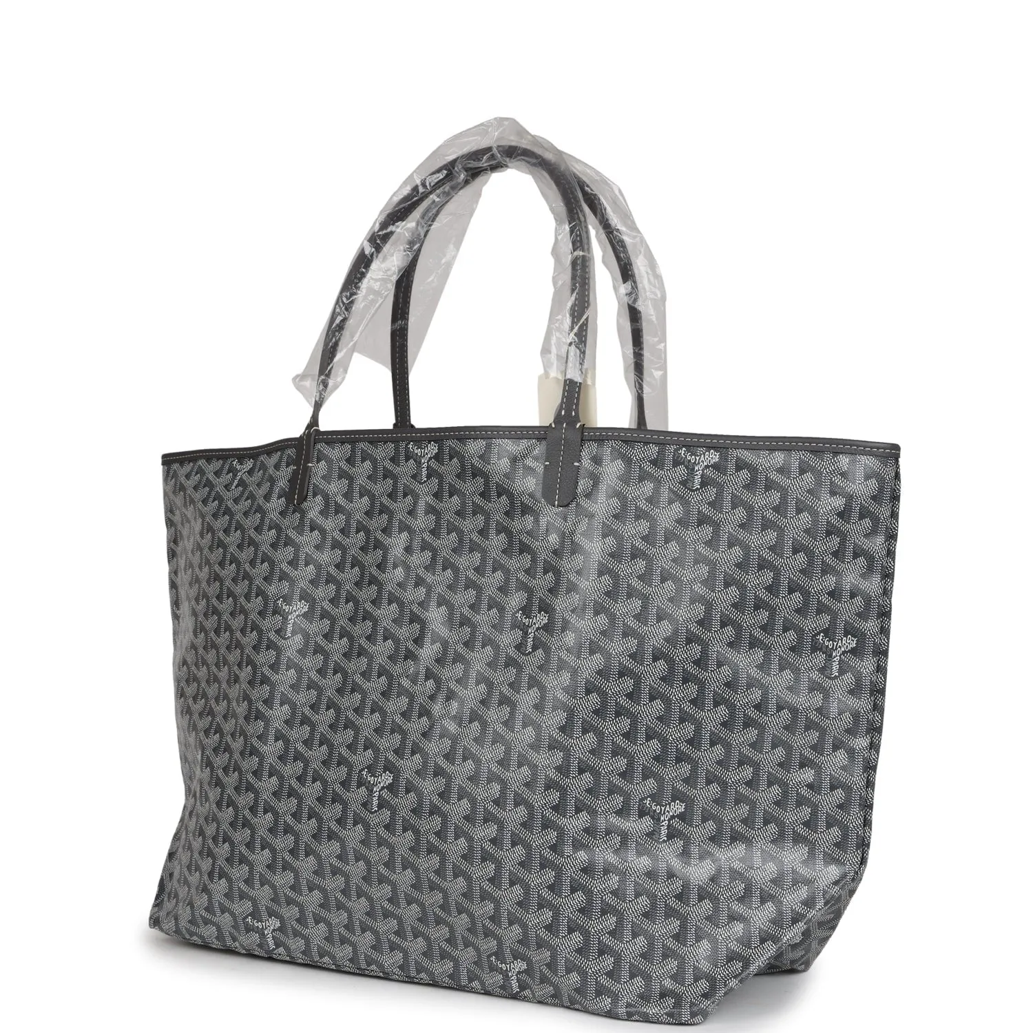 Goyard Goyardine Grey St. Louis GM Tote Bag Palladium Hardware