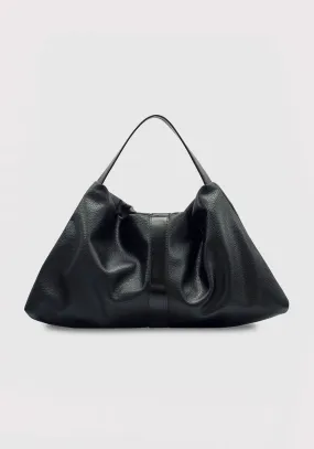 Harlow Slouch Tote Bag - Black Nappa