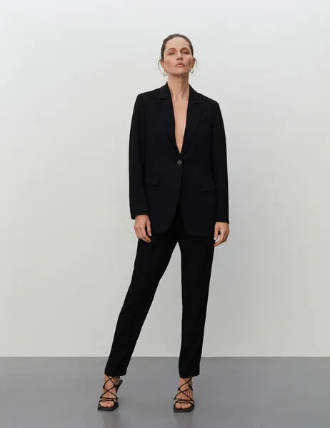 Hector Classic Gabardine Blazer Black