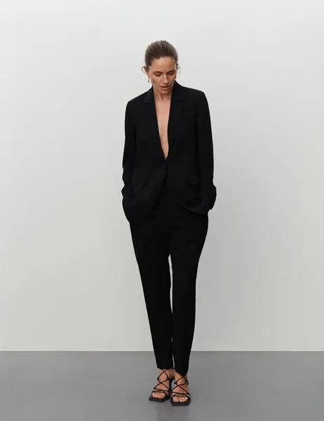 Hector Classic Gabardine Blazer Black