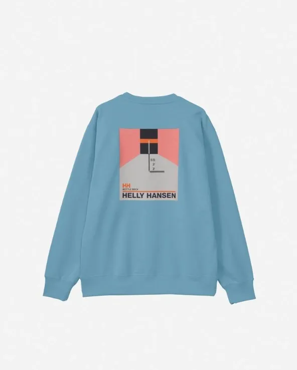 HELLY HANSEN  |Street Style Long Sleeves Plain Logo Sweatshirts