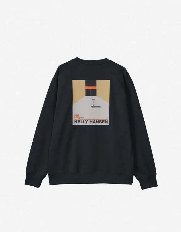 HELLY HANSEN  |Street Style Long Sleeves Plain Logo Sweatshirts