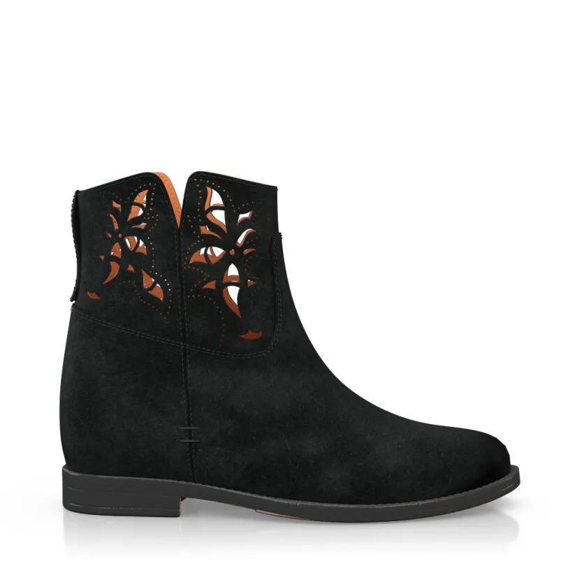 Hidden Wedge Ankle Boots 55558