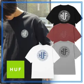 HUF  |Crew Neck Pullovers Unisex Street Style Plain Cotton