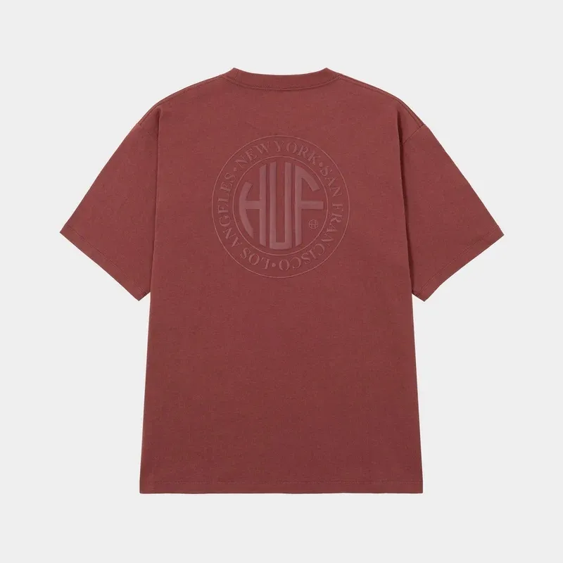 HUF  |Crew Neck Pullovers Unisex Street Style Plain Cotton