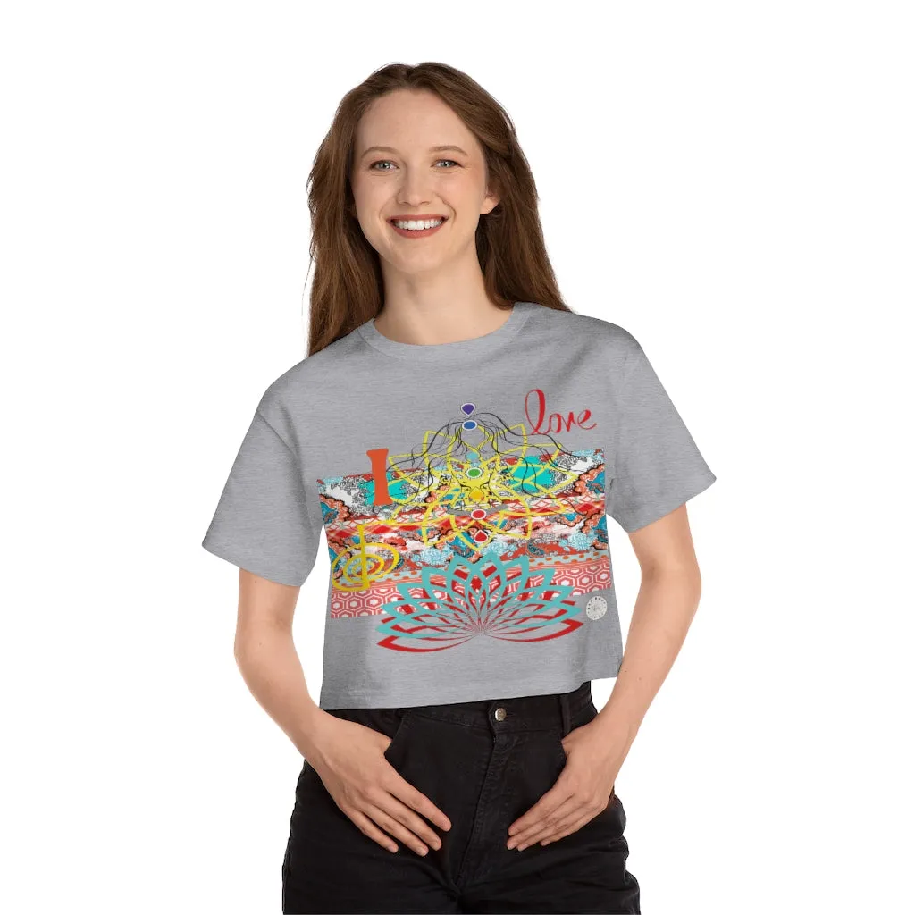 I Love REIKI Cropped T-Shirt