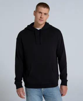 Icon Mens Drop Shoulder Hoodie - Jet Black