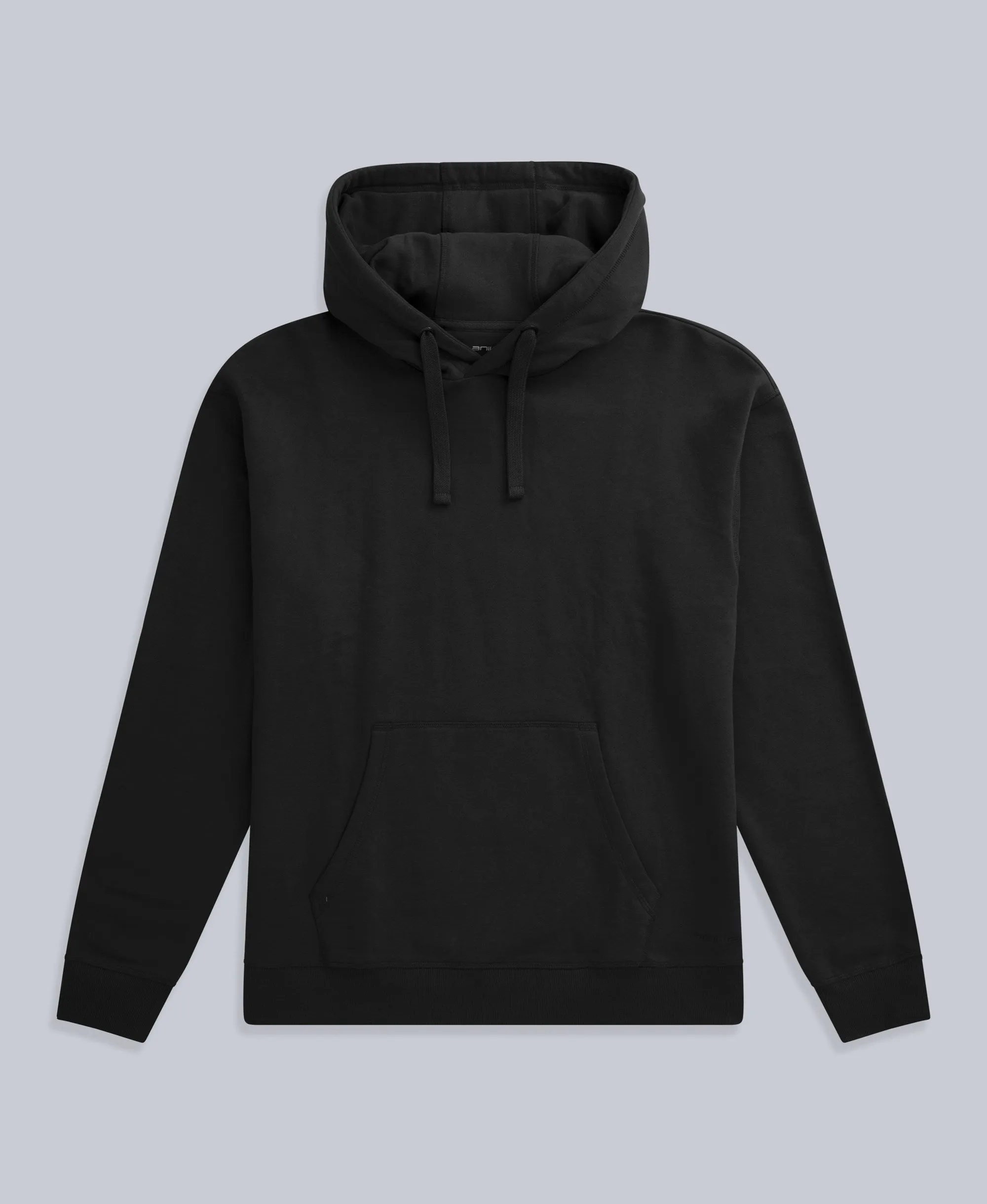 Icon Mens Drop Shoulder Hoodie - Jet Black