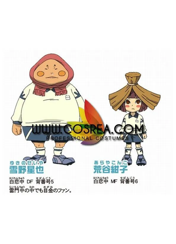 Inazuma Eleven Haku Team Summer Uniform Cosplay Costume