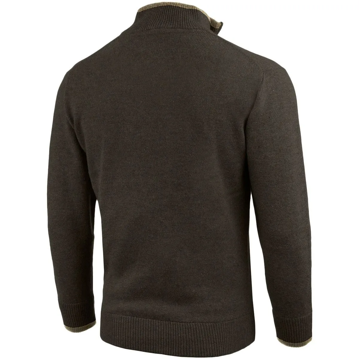 Jack Pyke Ashcombe Zip Neck Pullover Dark Olive