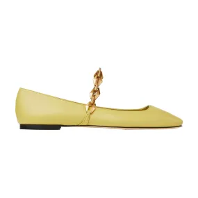 JIMMY CHOO Diamond Tilda Ballet Flats - Yellow