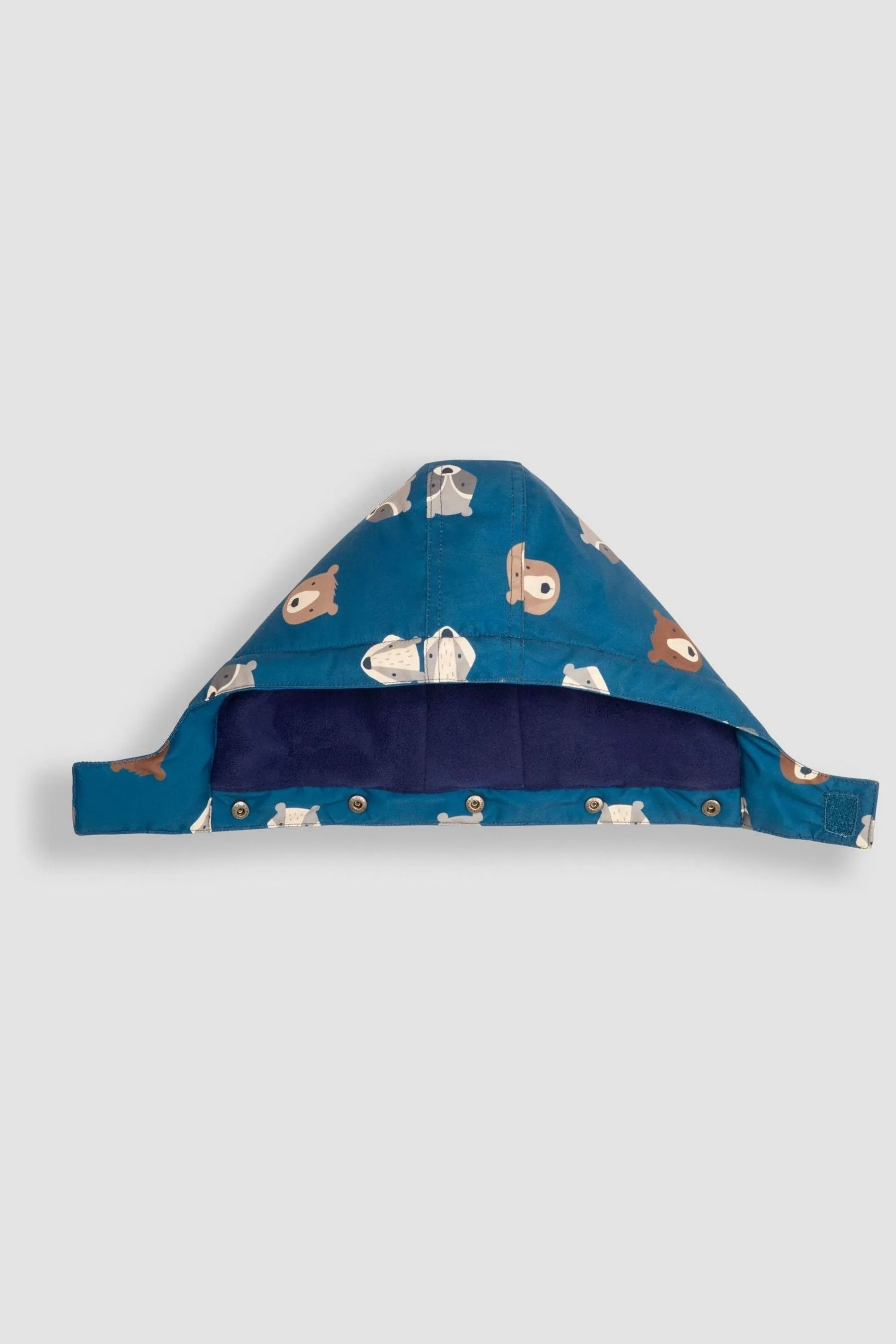 JoJo Maman Bébé Denim Woodland Friends Print Parka