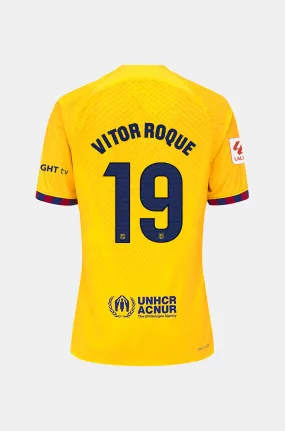 LFP  FC Barcelona fourth shirt 23/24 – Junior  - VITOR ROQUE