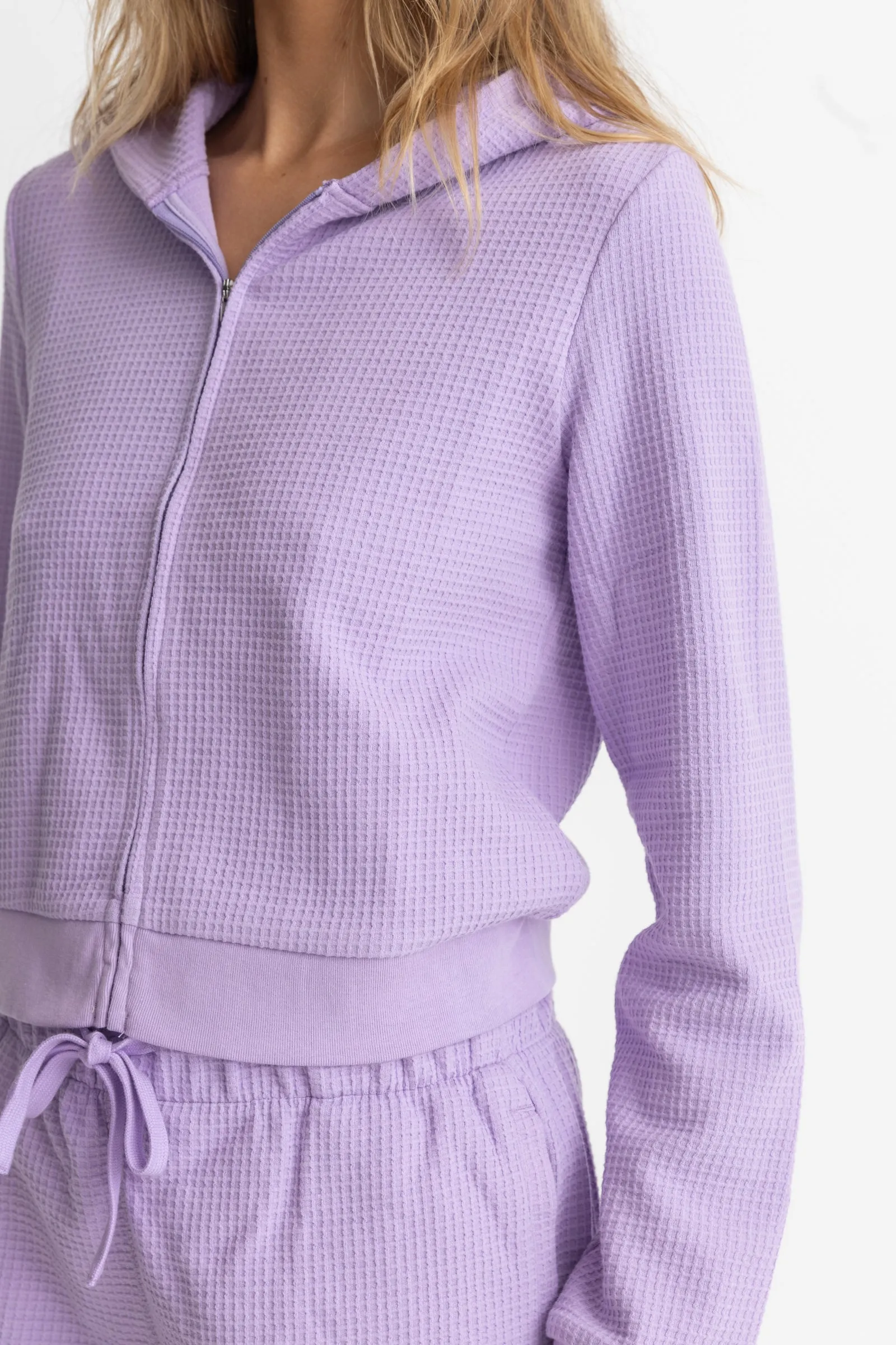 Light Layers Zip Up Lavender