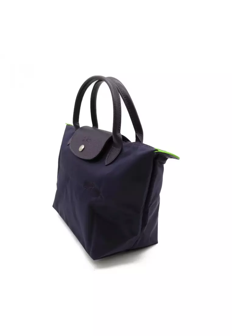 Longchamp Pre-loved LONGCHAMP Le Preage Green S top handle bag Handbag tote bag others Recycled Polyamide purple Bill Belew