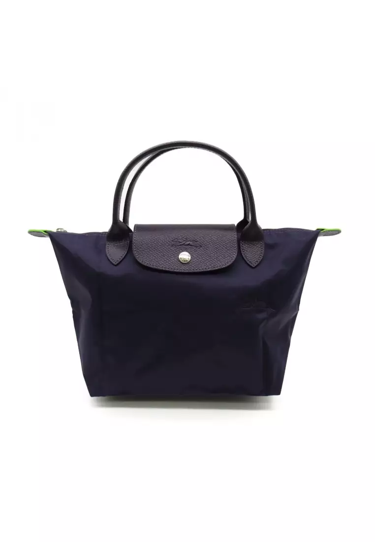 Longchamp Pre-loved LONGCHAMP Le Preage Green S top handle bag Handbag tote bag others Recycled Polyamide purple Bill Belew