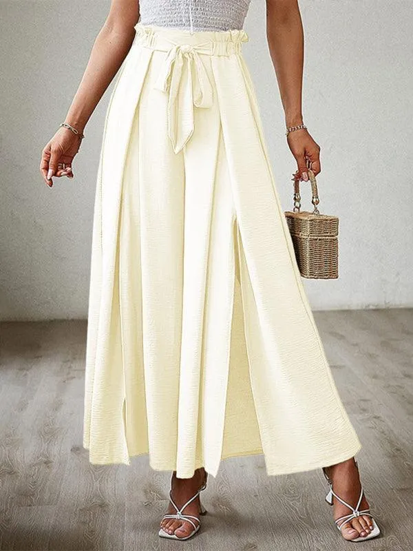 Loose Pleated Wide Leg Women pants