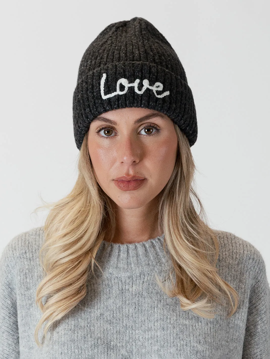 Love Beanie - Dark Grey